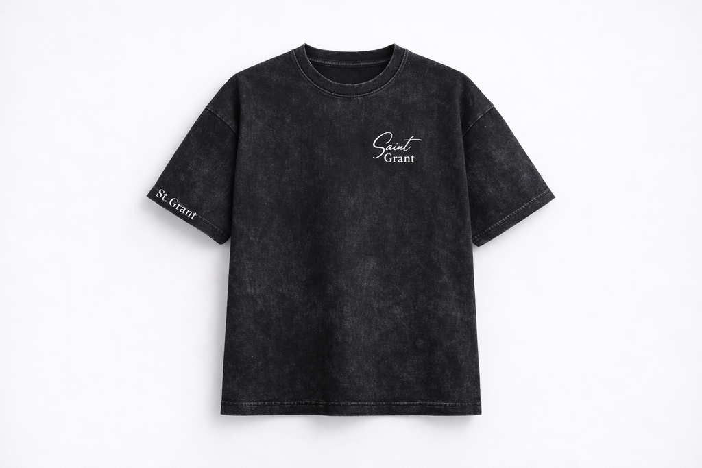 The Aura Tee - Washed Charcoal