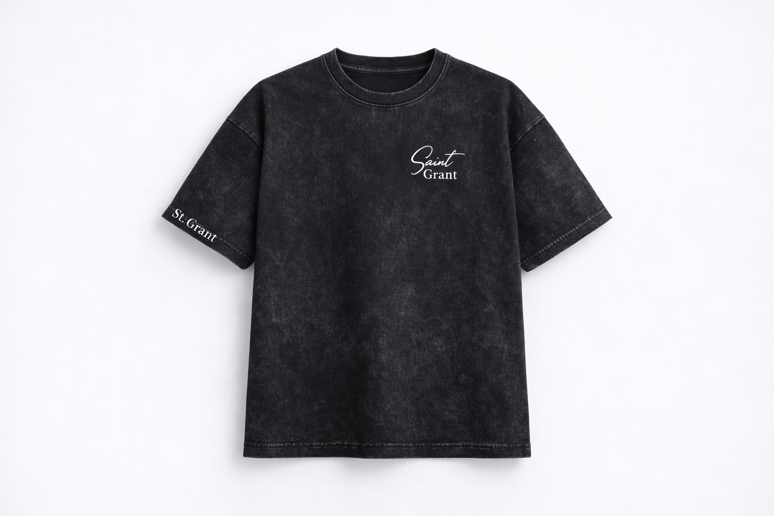 The Aura Tee - Washed Charcoal
