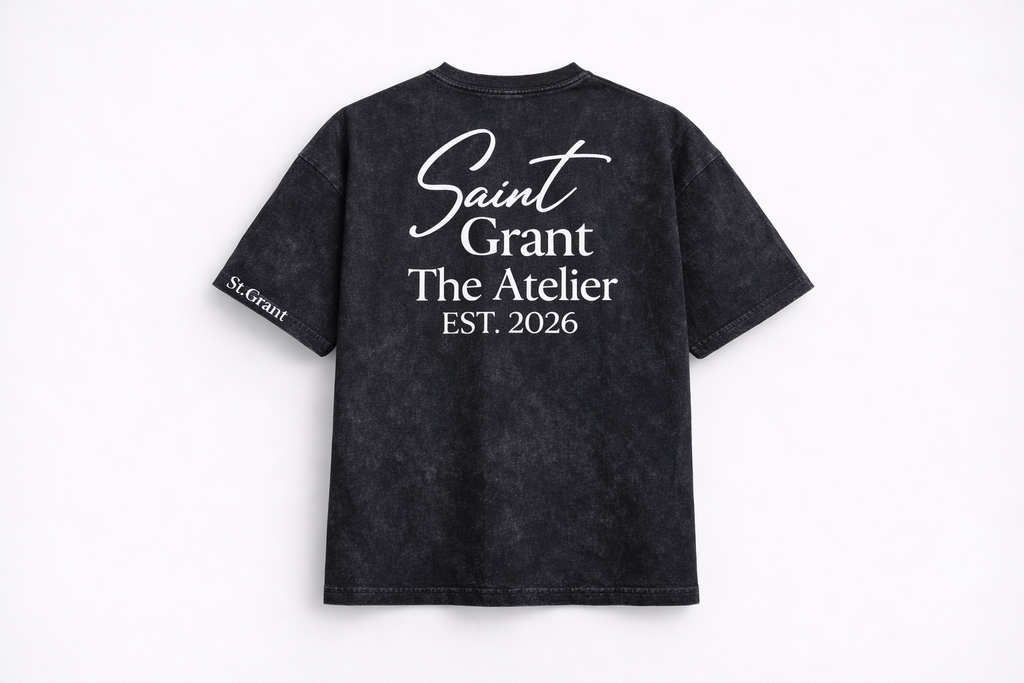 The Aura Tee - Washed Charcoal