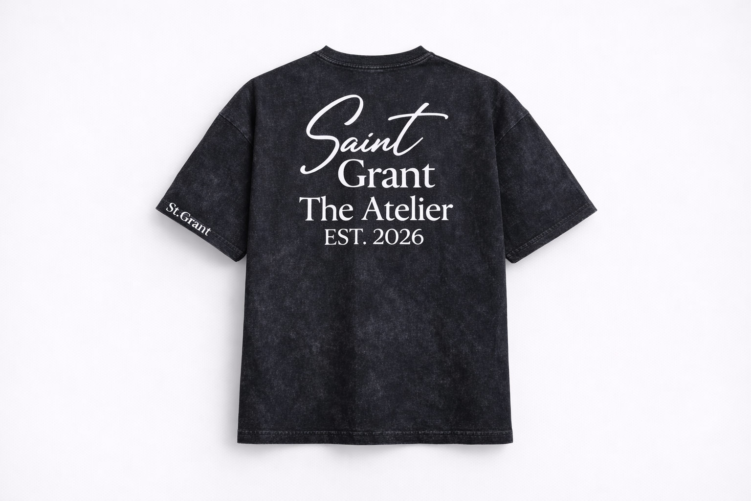 The Aura Tee - Washed Charcoal